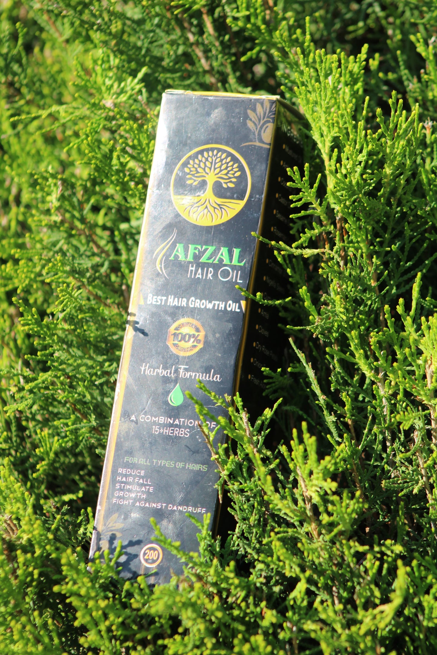 AFZAL HAIR OIL – 100% ORGANIC | 200ML | 15+ POWERFUL HERBS